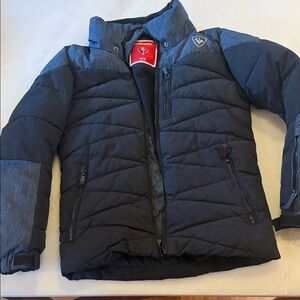 Rossignol Kids Charcoal and Black Puffer Jacket